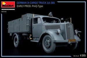 New Build Up of Kit: 35445 GERMAN 3t CARGO TRUCK 3,6-36S EARLY PROD. PmQ-Type