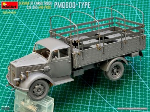 New Build Up of Kit: 35449 GERMAN 3T CARGO TRUCK 3,6-36S MID PROD. PMQ600-TYPE