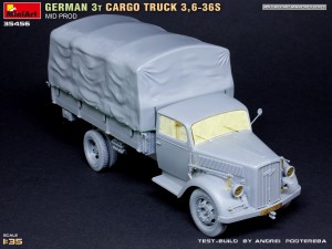 New Build Up Photos of Kit: 35456 GERMAN 3T CARGO TRUCK 3,6-36S MID PROD