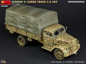 New Photos of Kit: 35456 GERMAN 3T CARGO TRUCK 3,6-36S MID PROD